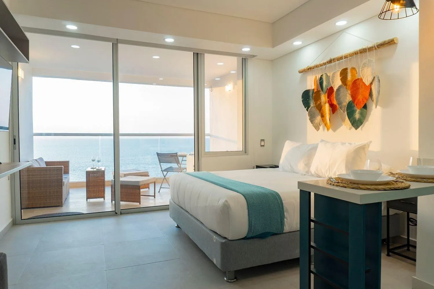 Cb1403 Moderna Suite En Zona Norte Vista Al Mar Cartagena 0*,  Kolumbia