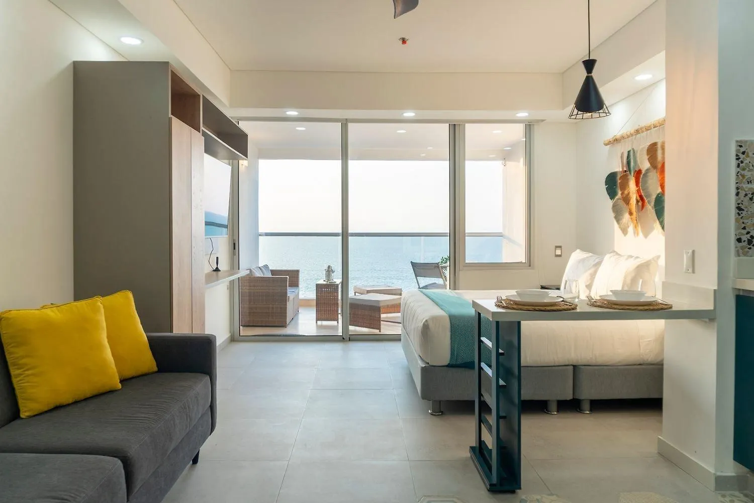 Cb1403 Moderna Suite En Zona Norte Vista Al Mar Cartagena Apartment
